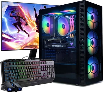 MeinPc Gaming PC Set Ryzen 7 5700X 32GB 500GB SSD RTX 5060 8GB WIN 11 + 27"