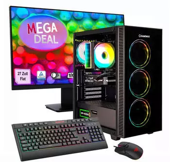 GameMax Draco XD 2693 Ryzen 5 5500 RTX 5060 16GB 1TB SSD Gaming-PC-Set