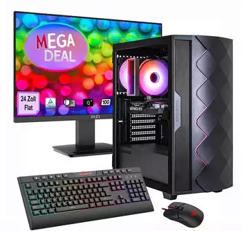 GameMax Diamond BK 2695 Ryzen 5 5500 RTX 5050 16 GB 1TB SSD Gaming-PC-Set