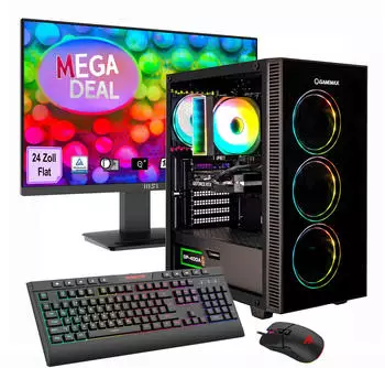 GameMax Draco XD 2692 Ryzen 5 5500 RTX 5060 16GB 1TB SSD Gaming-PC-Set