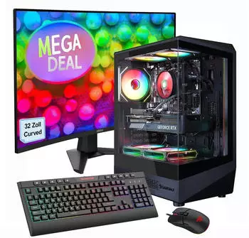 GameMax Diamond WT 2703 Ryzen 7 5700X RTX 5060 16GB 1TB SSD Gaming-PC-Set