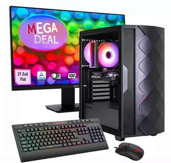 GameMax Diamond BK 2696 Ryzen 5 5500 RTX 5050 16 GB 1TB SSD Gaming-PC-Set