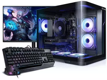 Kiebel PC Set Gaming mit 27 Zoll TFT Curve VII Ryzen 7 5700X / 16GB DDR4 / RTX 5060 8GB / 1TB SSD / WLAN / Windows 11 (191426)