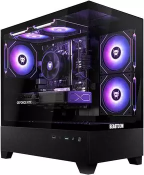 BEASTCOM Q5 Gaming-PC AMD Ryzen 5 4500, NVIDIA RTX 3050, 32GB RAM, 1TB SSD