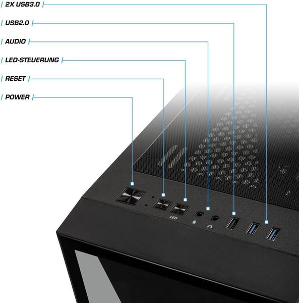  Kiebel Firestorm (AMD Ryzen 5 2600/16 GB RAM/1000 GB HD)