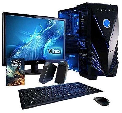 VIBOX Shock Wave Paket 4 - Extreme, Leistung, Gamer, Gaming PC, Multimedia, Hohe Spezifikation, Desktop PC Computer mit WarThunder Spiel Bundle, 22