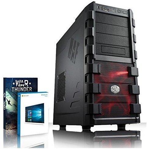 VIBOX Apache 93 - 3.5GHz AMD Sechs Core, Erweiterte, Multimedia, Desktop Gamer, PC, USB3.0 Computer mit WarThunder Spiel Bundle, Windows 10 OS PLUS eine lebenslange Garantie inbegriffen (32 GB 1600MHz RAM, 3TB Festplatte, 2 GB AMD Radeon R7 250 Grafikkarte, AM