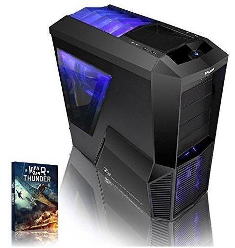 VIBOX Focus 25 - 4.2GHz AMD Quad Core, Familie, Multimedia, Desktop Gamer, Gaming PC Computer mit WarThunder Spiel Bundle PLUS eine lebenslange Garantie inbegriffen (2TB Festplatte, 16 GB 1600MHz RAM, 2 GB Nvidia GeForce GT 730 Grafikkarte, AMD 4350 Quad Core