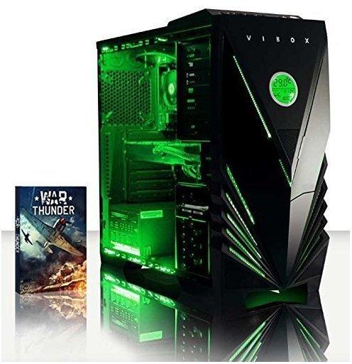 VIBOX Venom 5 - Hohe Leistung, Gamer, PC, Multimedia, Desktop PC, USB3.0 Computer mit WarThunder Spiel Bundle PLUS eine lebenslange Garantie inbegriffen (Neu 3.5GHz Intel, I5 6600K Schnell Quad-Core, Skylake, Erweiterte, Prozessor, 2 GB nVidia Geforce GTX 960