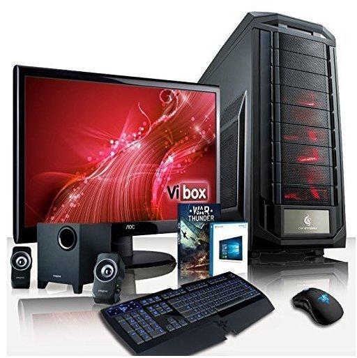 VIBOX Gravity Paket 9 - Extreme, Gamer, PC, Multimedia, Ultimative Spec, Desktop PC Computer mit 23