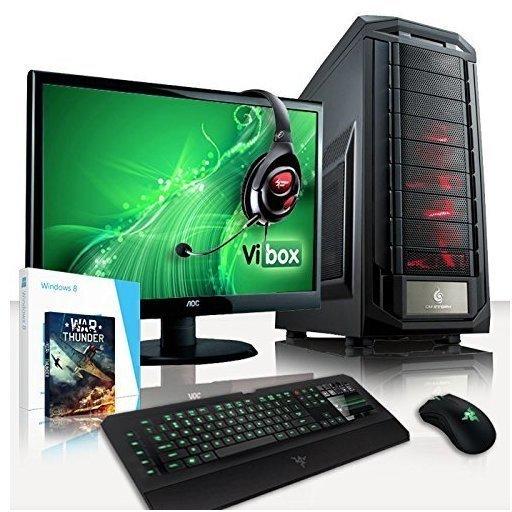 VIBOX Predator Paket 7 - Extreme, Gamer, PC, Desktop Computer mit WarThunder Spiel Bundle, 23