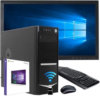Snogard OfficeLine i3-7300-SSD Win10 Pro Bundle inkl. Monitor, Maus | Tastatur,