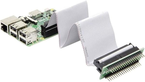 Joy-IT RB-CON+01 GPIO-Kabel Raspberry Pi [40x GPIO-Buchse - 40x GPIO-Buchse, GPIO-Stecker] 0.15m Gra