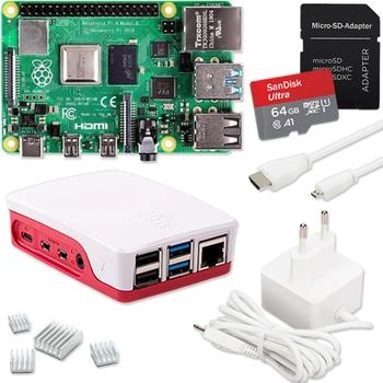 Siwa RASPBERRY PI4B - 8GB - FULL KI WITH REDWHITE HOUSING (SI-RPI4B-FULL8GB)