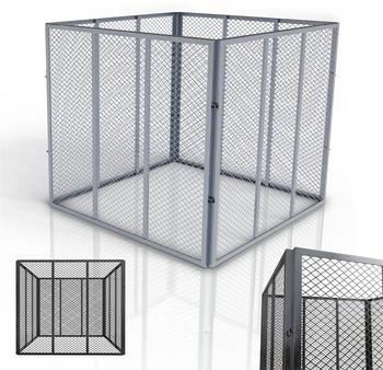 Juskys Metall Komposter für Gartenabfälle silber (301891)
