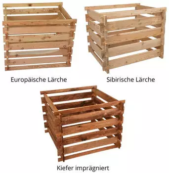 Riegelsberger Holzkomposter Stecksystem 100x100x80cm