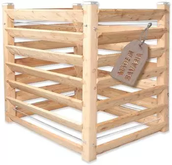 Riegelsberger Massivholz Steckkomposter 100 cm 120x120 cm (RIE4793.11)