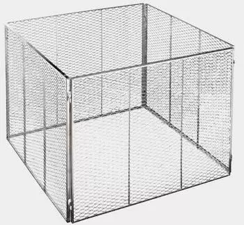 Brista Komposter Streckmetall 100 x 100 x 80 cm silber