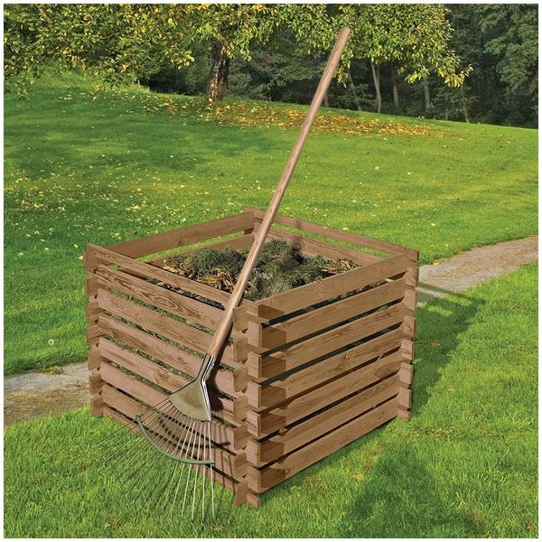 Gartenpirat Holzkomposter mit Stecksystem 90 x 90 cm
