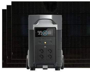 EcoFlow Delta Pro + 3x Solarpanel 390W starr