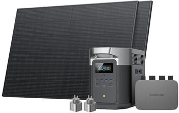 EcoFlow Delta Max 2000 (+ 2x 400W Solarpanel & PowerStream Wechselrichter)