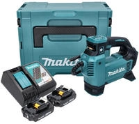 Makita DMP 181 RAJ Akku Kompressor 18 V 11,1 bar + 2x Akku 2,0 Ah + Ladeger&auml;t +