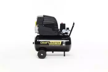 Schneider Airsystems SCHNEIDER CRAFTMASTER, mobiler Kompressor, 24 Liter Tank, maximaler Druck: 8 bar, Leistung: 1,5 PS, Geräuschpegel: 95 dB LwA