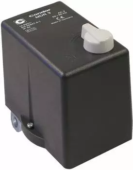 ELMAG Druckschalter CONDOR MDR 3 EA/11 bar, 400 Volt (4,0-6,3 A), Grau, Schwarz