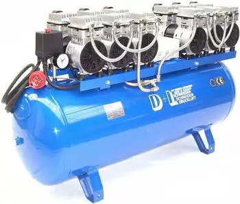 Apex Kompressor Druckluft Kompressor Silent Leise V12 540/8/150W Ölfrei 6PS, 1-tlg.