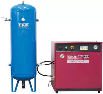 ELMAG Kompressor PROFI-LINE SILENT PL-S 750/10/3 D im Paket 1 (Kompressoren)