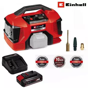 Einhell Akku-Handkompressor PRESSITO 18/21 X-Change 18 V mit Akku 2.5 Ah / Ladeger&auml;t