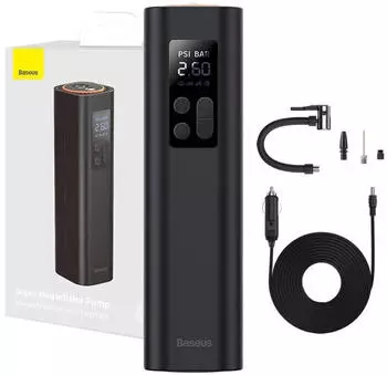 Baseus Super Mini Luftkompressor 12V, Zigarettenanz&uuml;nder, Schwarz (CRCQ000001)