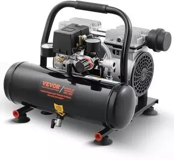 VEVOR Luftkompressor &ouml;lfreier Stahltank 1 Gallone 1PS 1,5CFM 7bar 68dB (JR550GJ4L)