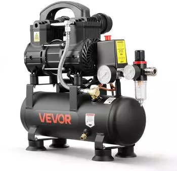 VEVOR Ölfreier Kompressor 6L 0,75kW 71L/min 8bar