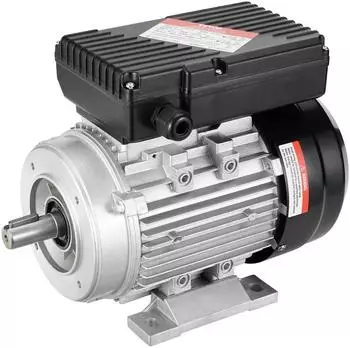 VEVOR Einphasiger Elektromotor 0,55kW 1400U/min 220-240V, Rahmen 80 B34, 19mm Keilwelle