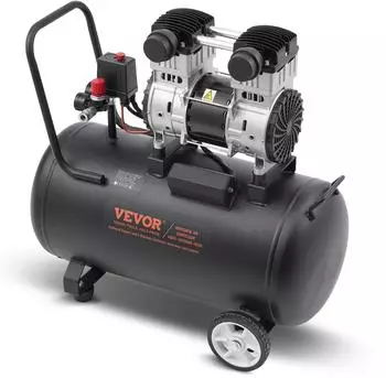 VEVOR &Ouml;lfreier Druckluftkompressor 60L 2HP 5,3CFM 125PSI 78dB (FB1500D-221BS-10C60)