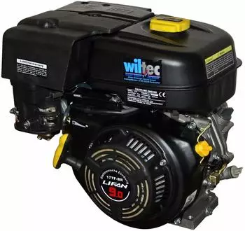 Wiltec LIFAN 177 Benzinmotor 6,6 kW 9 PS 270 ccm mit Ölbadkupplung und Reduktionsgetriebe 2:1 (92447)
