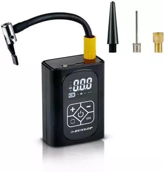 Dunlop Mini Kompressor digital 150PSI, USB-aufladbar, mit Powerbank-Funktion