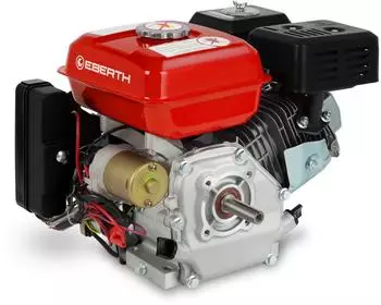 Eberth Benzinmotor 6,5PS 196ccm 4-Takt, E-Start, Ø 19,05mm Welle (4,8kW)