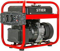 Stier 91734356, Stier Stromerzeuger SNS-200 (2000 W, 10 l) (91734356) Rot/Schwarz