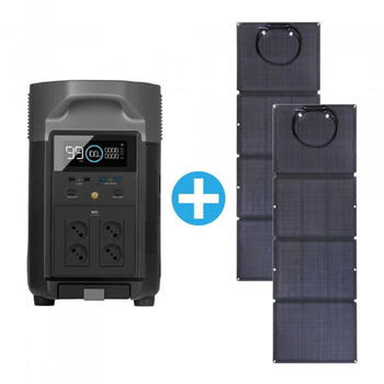 EcoFlow Delta Pro + (2x 400W Solarpanel)