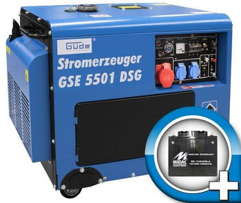 Güde GSE 5501 DSG 400V 230V inkl. Batterie