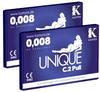 KAMYRA Unique C.2 PULL Condom Card, blau - latexfreie Kondome, mit...
