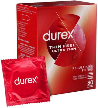 Durex Feel Thin Ultra Kondome 30 Stk - Rot