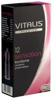 PREMIUM &laquo;Sensation&raquo; stimulierende Kondome mit 3-in-1 Effekt (12 Kondome) 12 St
