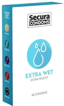 Secura Kondome Kondome extra feucht - 48 Stück Secura