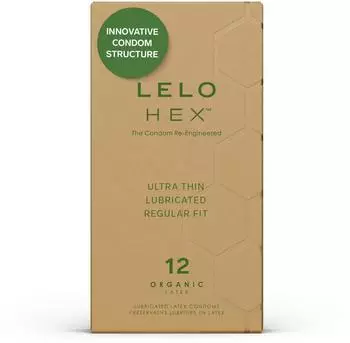 Lelo Hex Bio-Kondome 12 St&uuml;ck Clear