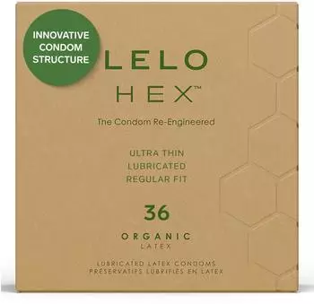 Lelo Hex Organic Kondome 36 St&uuml;ck Clear