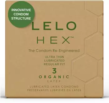 Lelo Hex Organic Kondome 3 Stück Klar