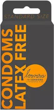 Loovara Condoms Latex Free 12 Stück 53 mm transparent transparent